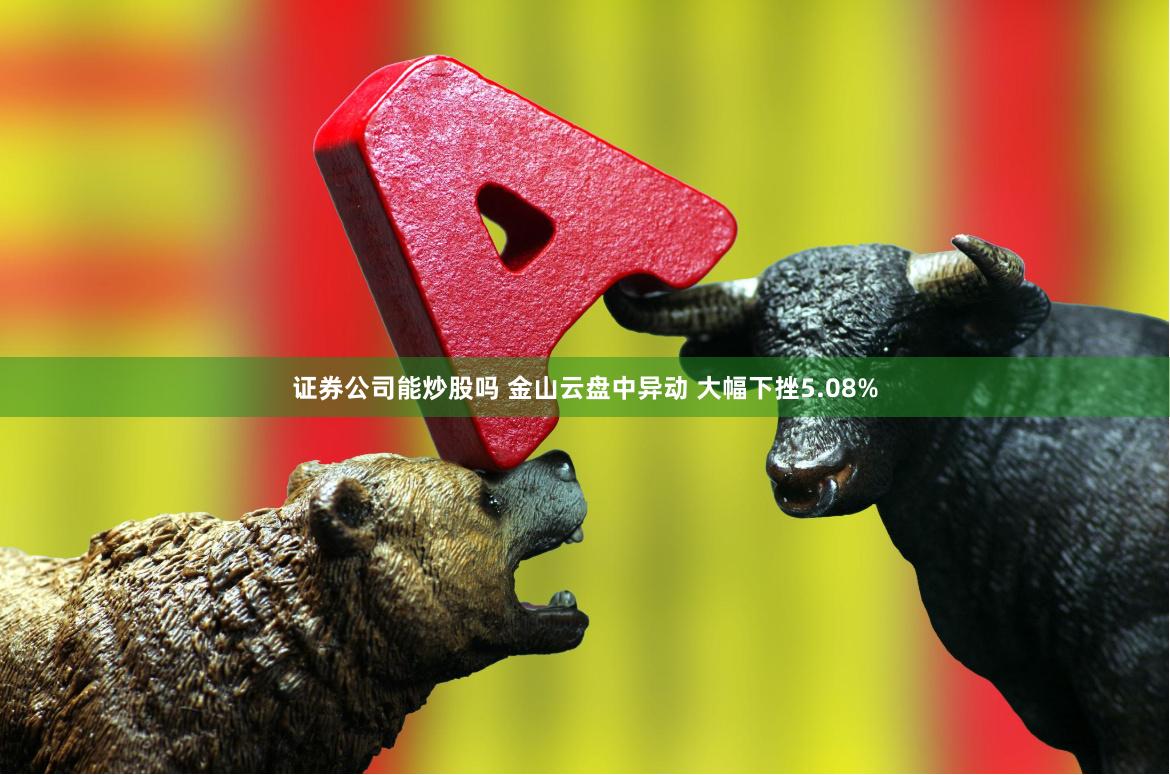 证券公司能炒股吗 金山云盘中异动 大幅下挫5.08%
